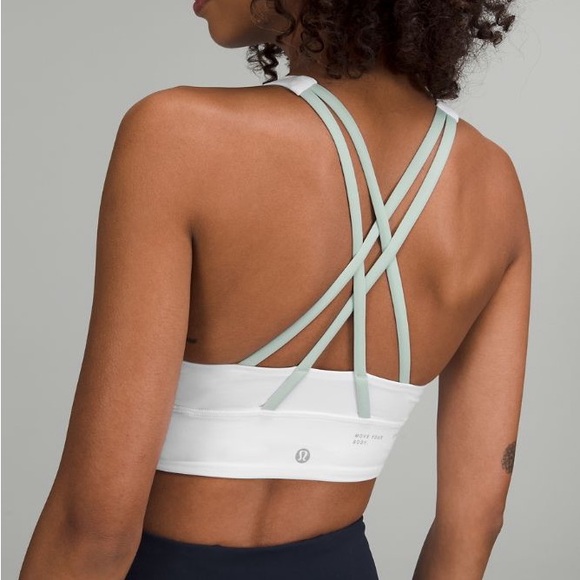 Lululemon Energy Bra Long Line High Neck Size 10 - Picture 3 of 8